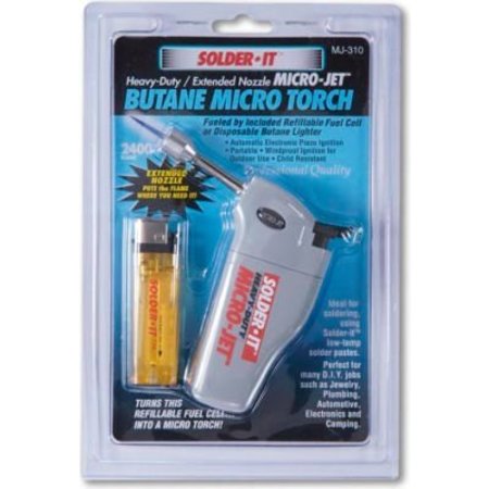 SOLDER - IT, INC. Heavy Duty Micro-Jet Torch With Extended Flame Nozzle MJ-310